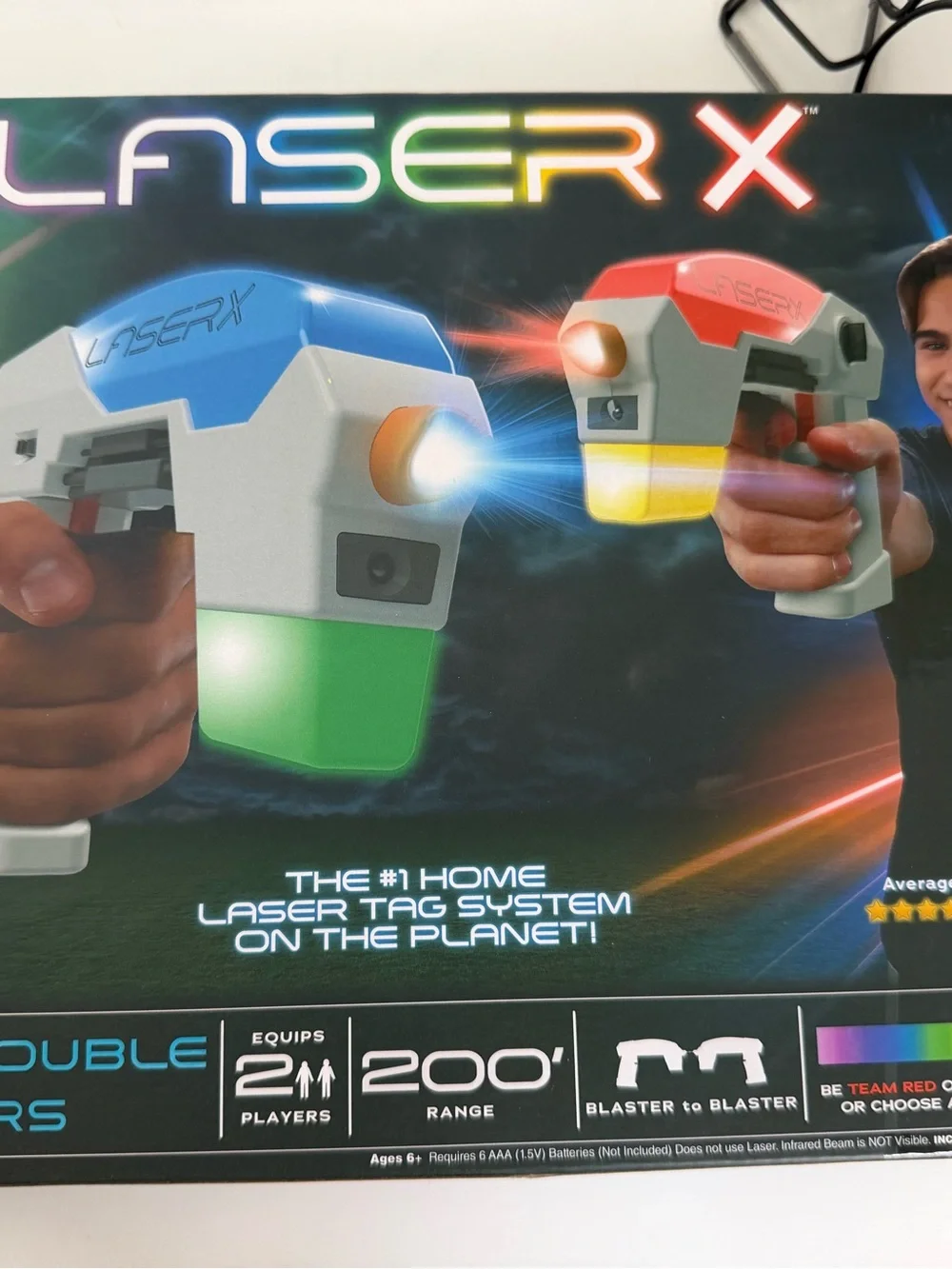 Laser X Micro Double Blasters - Blue & Red